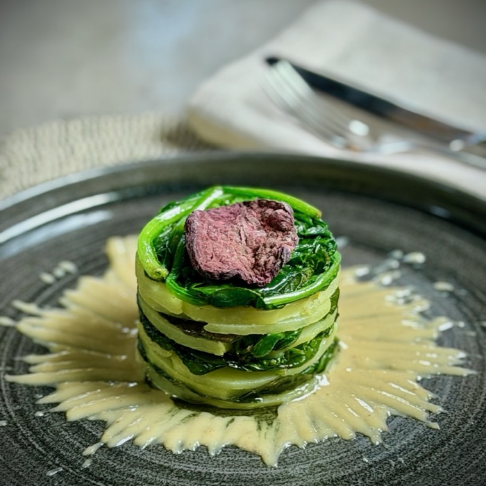 Kartoffel-Spinat-Lasagne aus der GRODEN-Küche